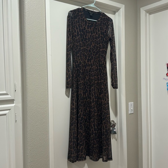 Rachel Zoe Leopard Midi Dress - Picture 1 of 2